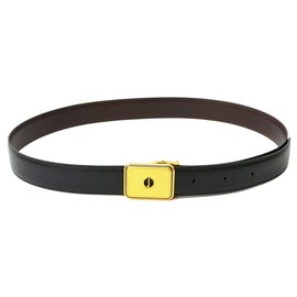 Autre Marque-dunhill Leather Belt-Black