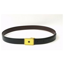 Autre Marque-dunhill Leather Belt-Black