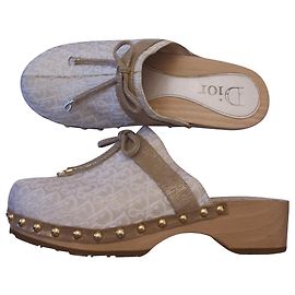 Dior clogs 34 Beige Golden Sand