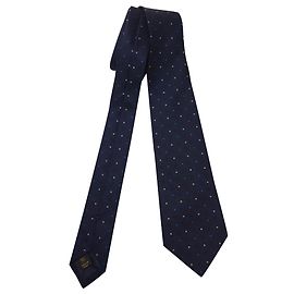 Louis Vuitton Silk tie Blue