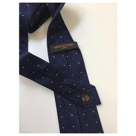 Louis Vuitton-Silk tie-Blue