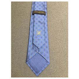 Louis Vuitton cravatta azzurra – Pureluxury