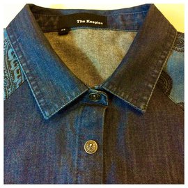 The Kooples-Camisa ocidental-Azul