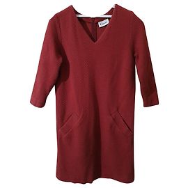 Vestido Ganni de punto waffle de algodón Otro