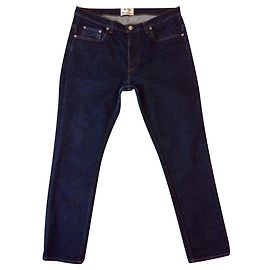 Jeans Acne Studios Town Str RW denim grezzo blu Blu