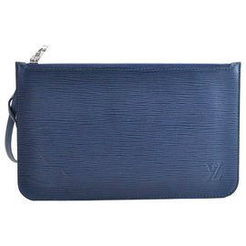 Louis Vuitton-Bolsa Louis Vuitton Epi Neverfull MM-Azul