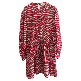 Isabel Marant Dresses White Red