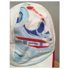 Chanel-Chapéus-Branco,Vermelho,Azul