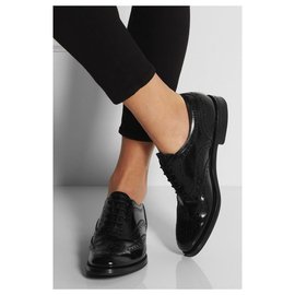 Church's-Polished Binder Oxford Brogue Black-Black