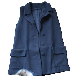 Bel Air Woolen cloth overcoat, taille 2. Black