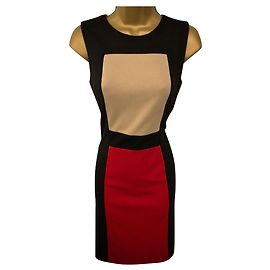 Calvin Klein Abiti Nero Rosso Beige