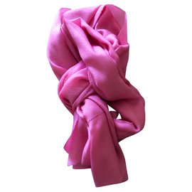 Cruciani-Cruciani cashmere and new silk pink stole-Pink