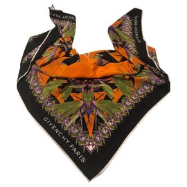 Givenchy-GIVENCHY silk scarf-Multiple colors