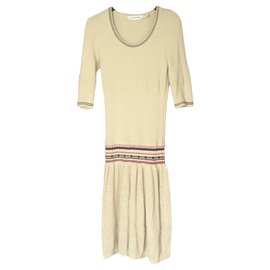 Isabel Marant Etoile Baumwollkleid Eggshell Aus weiß