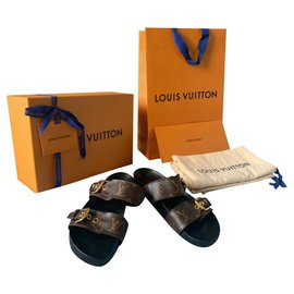 Louis Vuitton-Sandálias-Marrom