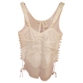 Top Chloé de algodón blanco talla 36 Blanco