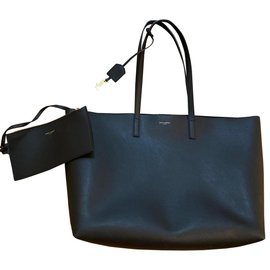 Saint Laurent-Shopping bag left bank-Black