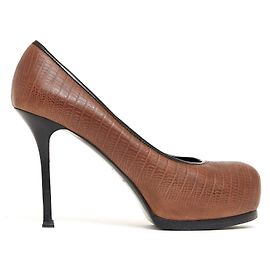 Yves Saint Laurent TRIB TOO 2 TONES FR38.5 Brown Black
