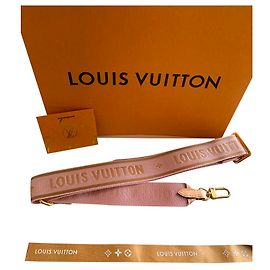 Louis Vuitton Guitar strap pink Pink