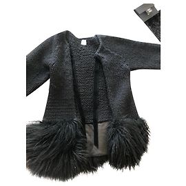 Red Valentino Wollmantel schwarz Schwarz
