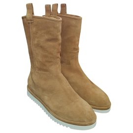 Off White Boots Brown Suede Size 40 Brown