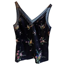 Ted Baker T-Shirt Größe 2 Schwarz Blau Marineblau