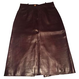 Céline Midirock aus Lammfell Dunkelrot Bordeaux