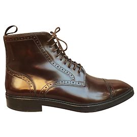 Talla de botas Lanvin 9Reino Unido (43 fr) Marrón oscuro