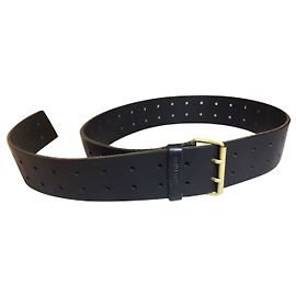 Miu Miu Black leather belt Black