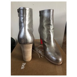 Christian Louboutin-Adox 85-Silvery,Beige