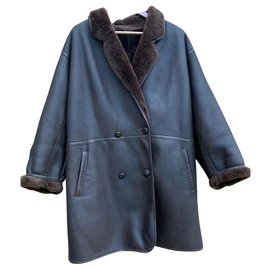 Kenzo-Kenzo sheepskin coat-Brown