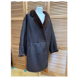 Kenzo-Kenzo sheepskin coat-Brown