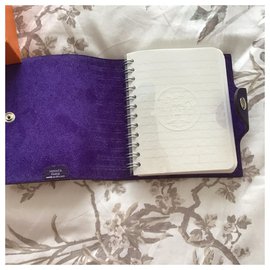 Hermès-Cuaderno Ulysse PM-Púrpura