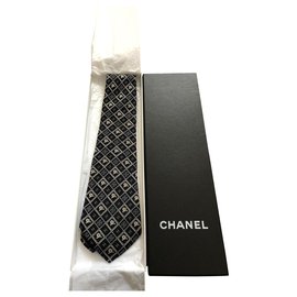 Chanel-Ties-Navy blue