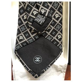 Chanel-Ties-Navy blue