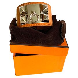 Hermès Collier de chien Marron
