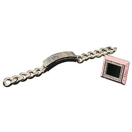 Bracciale e anello a catena Dior Argento