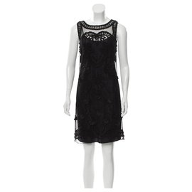 Alice by Temperley-Midi lace dress-Black