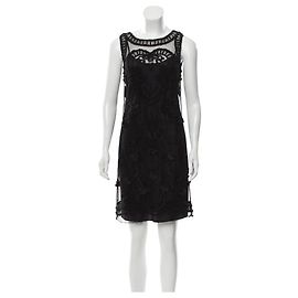Alice by Temperley Schwarzes Spitzen Etuikleid Schwarz