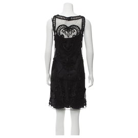 Alice by Temperley-Midi lace dress-Black