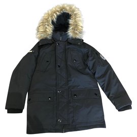 Diesel-Boy Coats Outerwear-Black