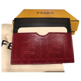 Fendi-Fendi card wallet new-Red