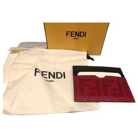 Fendi-Fendi card wallet new-Red