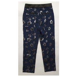 Munthe Plus Simonsen-calça, leggings-Azul,Multicor