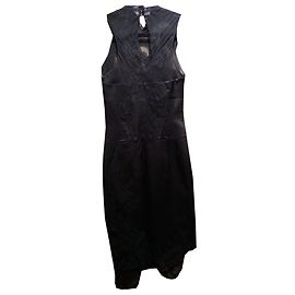 Robe Karen Millen en soie noire style corset Noir