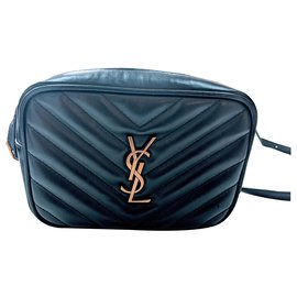 Yves Saint Laurent Sac banane à bandoulière Lou Belt Noir