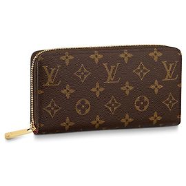 Louis Vuitton Zippy Monogram Canvas Wallet Brown Brown