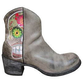 Mexicana boots embroidered Calamera p39 Grey