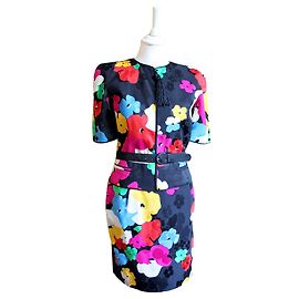Superbe costume vintage Valentino Night Multicolore