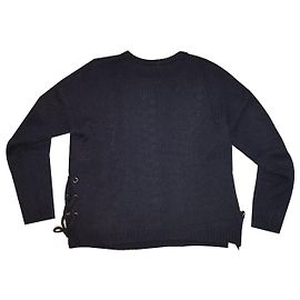 Pull Berenice Bleu Marine Laine et Cachemire L Bleu Marine